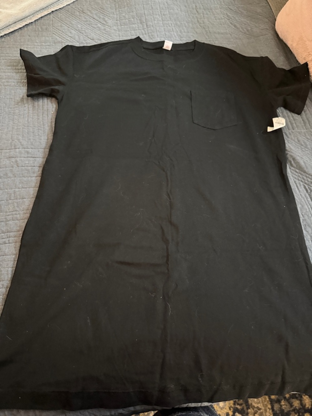 Old Navy Black Short Sleeve Pocket Tee Dress